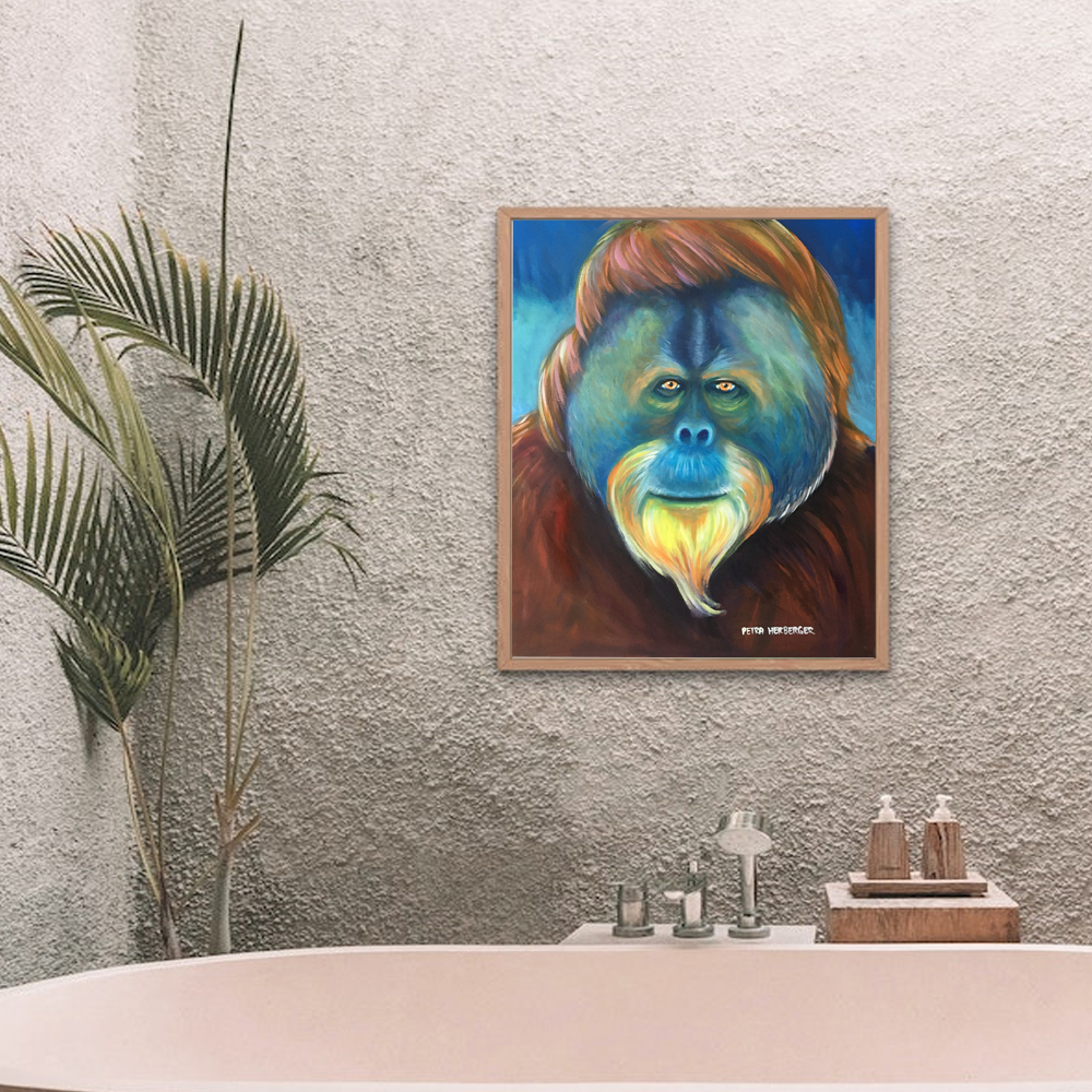 Ölgemälde eines Orang Utan